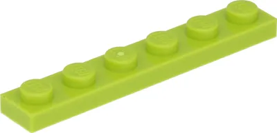 Produktbild von Lego® 1x6 Platte 3666 - 50 Stück Lime