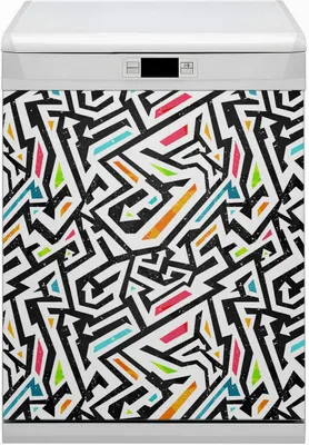 Produktbild von Geschirrspüle Magnet für Spülmaschine Magnetmatte Küche Magnete  Dekorative 60x80 cm  - Graffiti