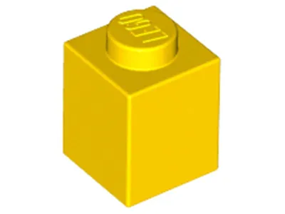 Zdjęcie produktu dla Lego® 1 sztuka 3005 Brick Brick 1x1 Part Basic Bricks 1 Żółty