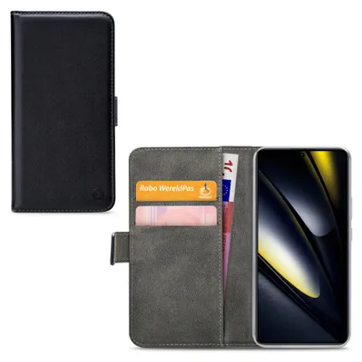 Produktbild von Mobilize Classic Handyhülle für POCO F6 Hülle Klapphülle Geldbörse - Schwarz