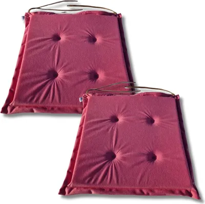 Immagine prodotto di Set 2 cuscini per sedie 40x40x3 cm comodi decorativi - 1227
