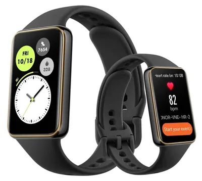 Produktbild von Band 10 Smartwatch Schwarz AMOLED 60 Hz Smartwatch 96 Sportmodi Herzfrequenz SpO2 14 Tage Standy 5 ATM kompatibel mit Android und iOS-Systemen