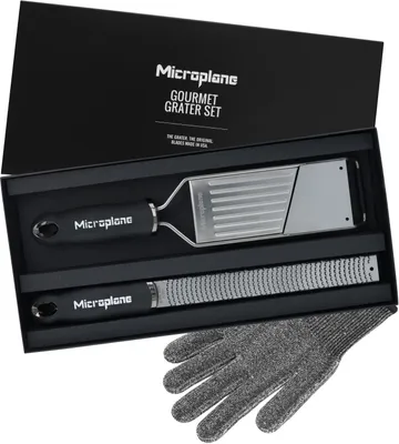 Zdjęcie produktu dla Microplane 2 tarki + rękawica Gourmet