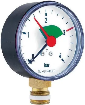 Immagine prodotto di Manometro Afriso campo di visualizzazione 0/4 bar HZ 63, G 1/4" B, radiale 63911