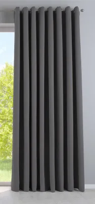 Produktbild von Vorhang Blickdicht »NewYork« Dunkelgrau HxB 225x295 cm 1er-Pack Thermo-Gardine Verdunkelungsvorhang Blackout Ösen schalldämmend UV-Schutz Raffhalter, 201920600