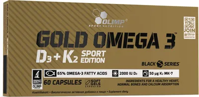 Obrázek produktu pro Gold Omega 3 D3+K2 Sport 60 kapsułek
