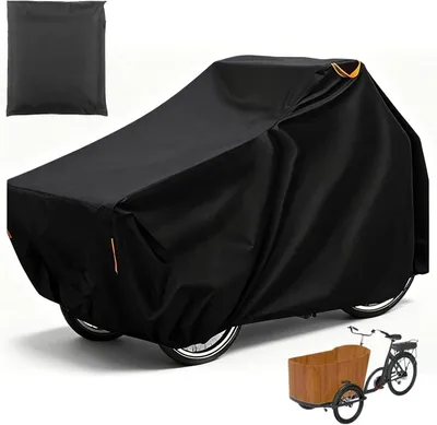 Productafbeelding van Bakfietshoes - 220 x 100 x 110 cm - 420D Oxford - Waterdicht - Reflecterend - UV-bescherming