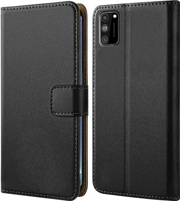Produktbild von Handy Tasche für Samsung Galaxy A41 Schutzhülle Bookstyle Etui Klapphülle Wallet Flip Cover Case Schwarz