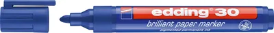 Imagen del producto de edding 30, rotulador permanente de punta fina, color azul