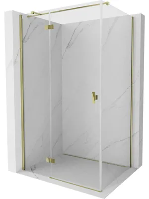 Obrázek produktu pro Mexen Mist-H T sprchový kout s otočnými dveřmi vlevo 120 x 70 cm, transparentní, zlatý - 8A5T-120-070-50-00-L