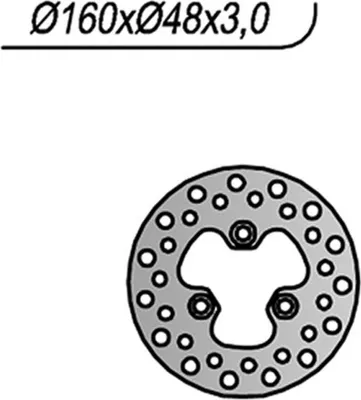 Produktbild von Ng Bremsplatte Vorne Für Suzuki Ltr 450 (06-12) (160X48X3) (3X10.5Mm)