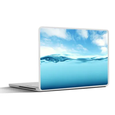 Produktbild von MuchoWow® Laptop Aufkleber Sticker Cover Meer - Wolken - Blau 30x21 cm - Sticker für Laptop - Selbstklebend