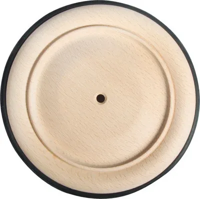 Produktbild von Holzrad mit Gummiring, 120mm ø