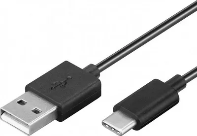 Produktbild von USB-C Lade- und Synchronisationskabel für alle Geräte mit USB-C Anschluss, 2 Meter Schwarz