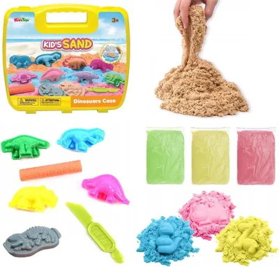 Produktbild von Kinetický piesok 300g s formičkami dino