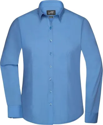 Produktbild von Klassisches Shirt aus pflegeleichtem Mischgewebe aqua, Gr. XS