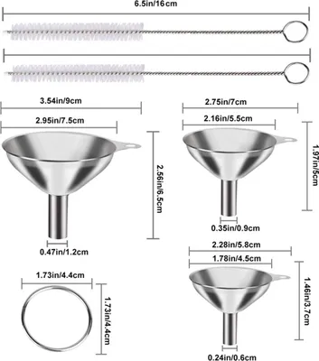 Produktbild von Edelstahl-Trichter 10 cm - Vielseitig einsetzbarer Trichter für Küche und Garage