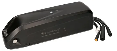 Obrázek produktu pro windmeile | baterie s integrovaným blokovým regulátorem a články Samsung, 48V 500W 14Ah, kryt Hailong, USB, košík na láhev, e-kolo, elektrokolo, pedelec