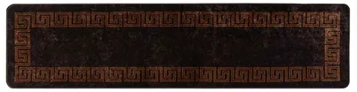 Produktbild von vidaXL Teppichläufer MARSA Schwarz 100 x 450 cm Polyester und PVC