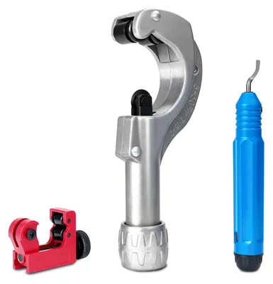 Productafbeelding van HYCHIKA buisensnijder, 3–50 mm / 0.1–2", met afbrammachine – Veelzijdige buisensnijder