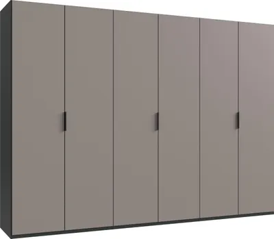 Produktbild von Falttürenschrank >OXFORD< in Saharagrau, Grafit - 300x216x58cm (BxHxT)