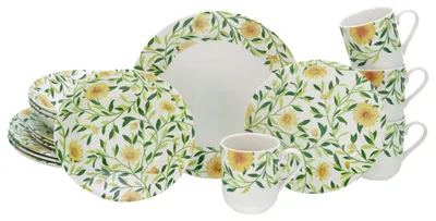 Zdjęcie produktu dla CreaTable, 16758, Amarilla Bunt, zestaw 16 elementów, porcelana