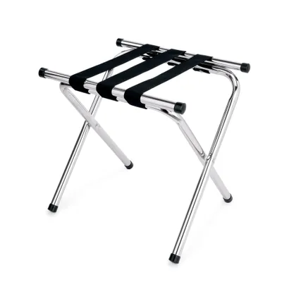 Produktbild von Kofferständer verchromt Höhe 46 cm Kofferablage Kofferbock Gepäckablage