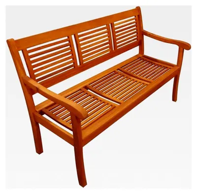 Produktbild von Gartenbank Cordoba 150 cm aus massivem Akazienholz, 3-Sitzer für Garten, Balkon und Terrasse