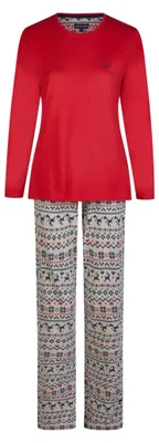 Produktbild von Happy Shorts Damen Pyjama Schlafanzug Homewear Sleepwear XMAS Rentier, Farbe:Rentier - Reindeer, Grösse:L