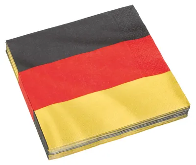 Produktbild von Deutschland Germany German Party-Set 62tlg. für 16 Gäste : 16 Teller 16 Becher 20 Servietten 3 Luftschlangen 1 Wimpelkette 6 Luftballons