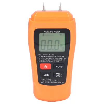 Obrázok produktu pre MT18 Digitálny vlhkomer s podsvieteným LCD displejom na meranie vlhkosti dreva, stavebných materiálov, papiera a podláh