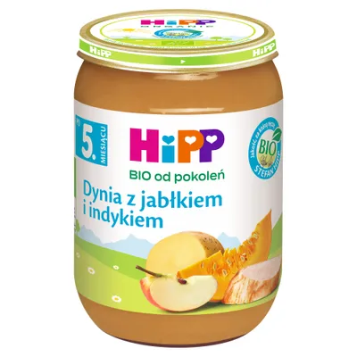 Produktbild von HippKürbis mit Apfel und Pute nach 5 Monaten 190 G