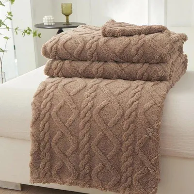 Productafbeelding van Zachte fleece dekens voor tweepersoonsbed - Warm en comfortabel voor binnen en buiten (200 x 230 cm)
