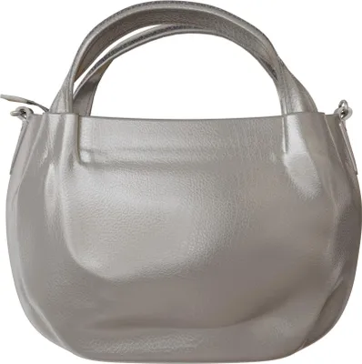 Produktbild von Vintage Damen Tasche Weiches Veganes-Leder Groß Handtasche 30610 Silver