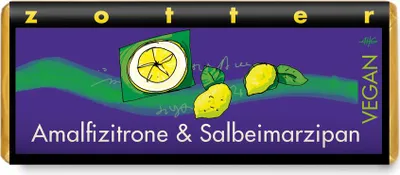 Produktbild von Almalfizitrone & Salbeimarzipan vegan 70g 12er Pack