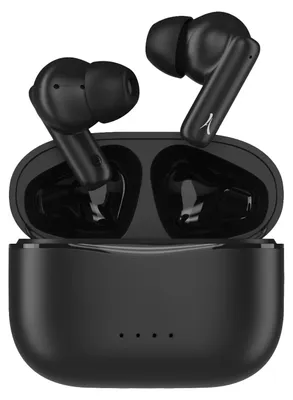 Produktbild von Schwarze Akashi Bluetooth In-Ear Kopfhörer mit Ladecase und 3 Std Akkulaufzeit
