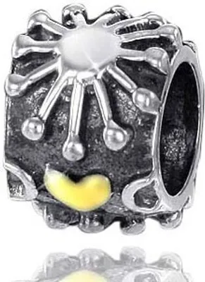 Produktbild von MATERIA by Matthias Wagner 925 Sterling Silber Bead Element Gold Herz & Sonne 772