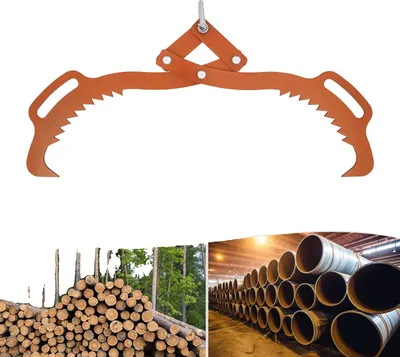Image de Outil de levage en bois, acier de haute qualité, longueur 800 mm, charge maximale 600 kg, épaisseur 8 mm, résistant à l'eau et à l'usure