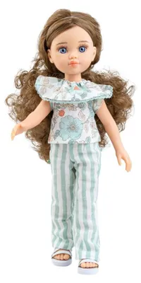 Produktbild von Paola Reina Puppe Amigas Carmen dunkelbraune lockige Haare 32cm Spielzeugpuppe