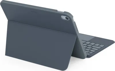 Image de Clavier Epico avec étui pour Apple iPad 10.2" - Anglais/gris