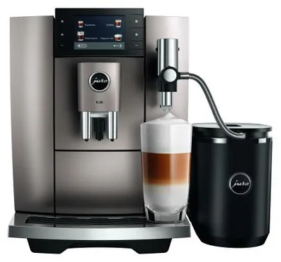 Produktbild von JURA Espresso/Kaffeevollautomat Midnigh E8 MidnightSilver ED - Kaffee-Vollautomat