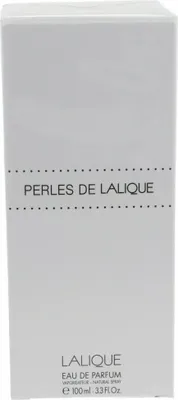 A white box of Lalique Perles de Lalique eau de Parfum.