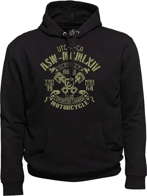 Produktbild von Übergrößen Kapuzen-Sweatshirt AHORN SPORTSWEAR Edmonton oliv Schwarz 5XL
