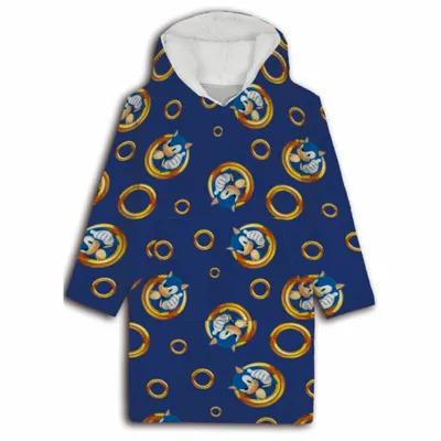 Produktbild von Sega Sonic Sweatshirt-morgenmantel Blau Blau One Size