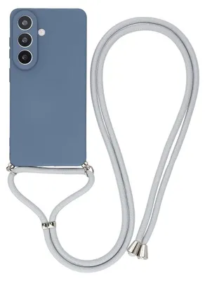 Produktbild von Samsung Galaxy A37 Hülle - Coverup Colour TPU Back Cover mit Handykette - Slate Grey