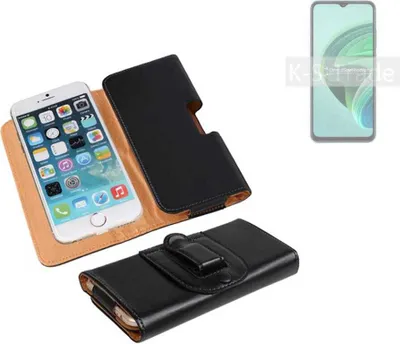 Produktbild von K-S-Trade Schützhülle Handyhülle kompatibel mit Xiaomi Redmi 10 5G Holster Gürtel Tasche Schutzhülle Handy-Tasche Smartphone Case Seitentasche