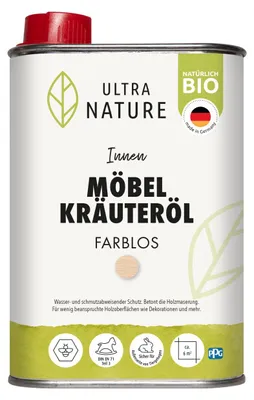 Produktbild von Ultra Nature Möbel Kräuteröl Farblos 250 ml Farblos