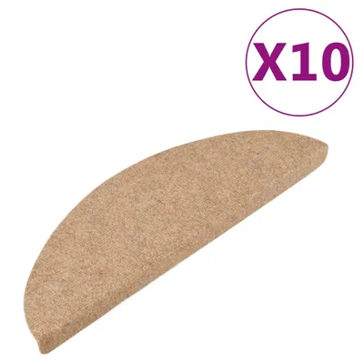 Obrázek produktu pro Samolepicí nášlapy na schody 10 ks béžové 56x17x3 cm