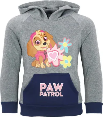 Produktbild von Paw Patrol Skye Kinder Kapuzen Hoodie Pullover Pulli – Grau / 98