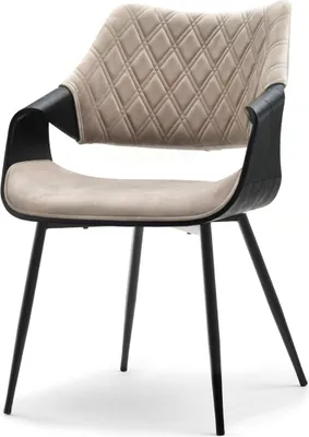 A studio shot of a modern armchair.